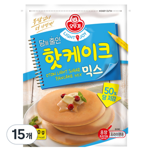 오뚜기 라이트 앤 조이 당을줄인 핫케이크 믹스, 400g, 15개
