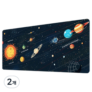 별별땅 게임 스포츠 데스크 마우스 패드 300 x 800 x 2 mm, 디자인17, 2개