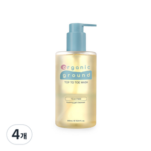 오가닉그라운드 탑투토 올인원 워시, 300ml, 4개