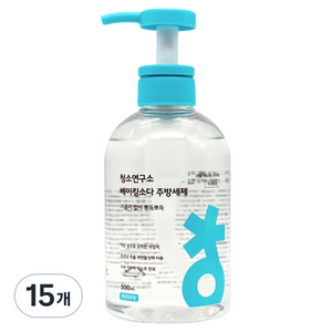 청소연구소 베이킹소다 주방세제, 500ml, 15개