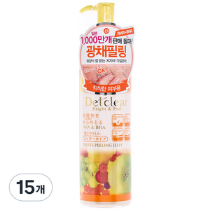 데트클리어 필링젤 믹스프룻, 180ml, 15개