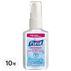퓨렐 어드밴스 휴대용 손소독제, 59ml, 10개