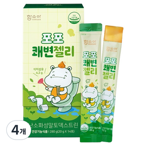 함소아 포포 쾌변젤리 14p, 사과맛, 280g, 4개