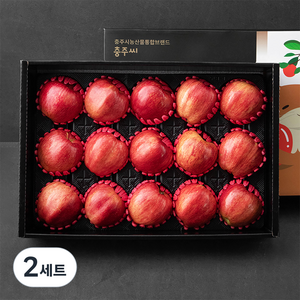 충주씨 충주 지리적 표시 인증 사과 선물세트, 5kg(14~16과), 2세트