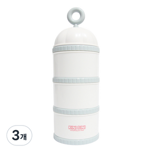 키니비니 버드 케이지 3단 분유 케이스, 키니블루, 3개