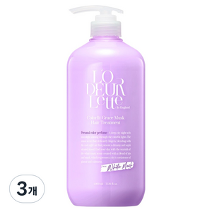 로더렛 인 잉글랜드 컬러핏 그레이스 머스크 자스민향 헤어 트리트먼트, 3개, 1L