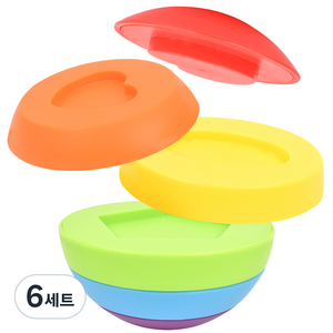 밍글리 스태킹 타워 슬라이스 공 링쌓기, 랜덤발송, 6세트
