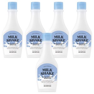 스킨푸드 밀크 쉐이크 포인트 메이크업 리무버, 160ml, 5개