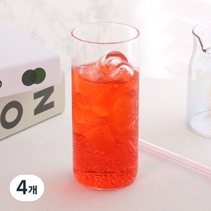 마카 내열유리 컵 430ml C01, 4개