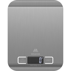 밸류엠 스테인레스 가정용 디지털 전자 저울 1kg, VM-HSC1000, 실버