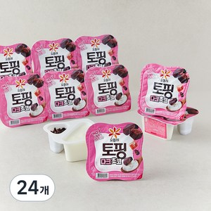 요플레 토핑 다크초코, 125g, 24개