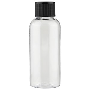 단마개 플라스틱 용기 50ml, 투명 + 블랙, 30개