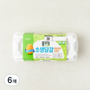 풀무원 무항생제 1+등급 초란, 10구, 6개