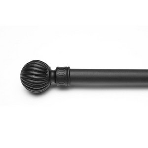 25mm 심플 라운드 커튼봉, 블랙