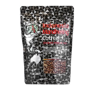 코델리 인도네시아 만델링 홀빈커피, 200g, 홀빈(분쇄안함), 1개