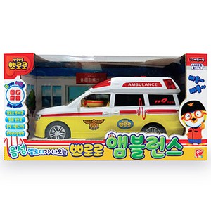 피노키오 뽀로로 후릭션 앰블런스 미니카, 혼합색상, 1개