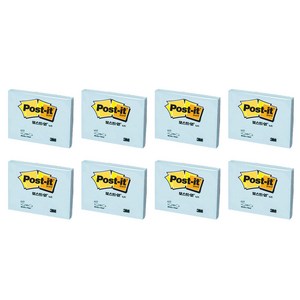 포스트잇 노트 657 102 x 76 mm, 블루, 100매, 8개