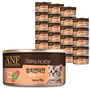 ANF 고양이 간식캔, 혼합맛(참치/연어), 95g, 24개