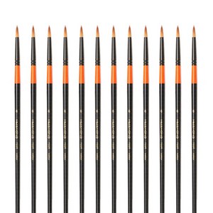화홍 수채화붓 700R, 6호, 12개