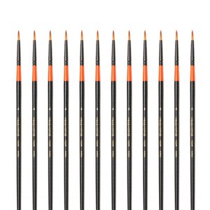화홍 수채화붓 700R, 4호, 12개