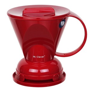 미스터클레버 드리퍼 대 3~4인용, 레드, 530ml, 1개