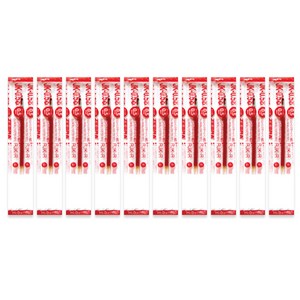 제브라 JK-0.5 리필심 0.5mm, 레드, 10개