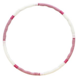 나리아 쥬얼리 참숯 지압 훌라후프, 1.8kg, PINK + IVORY, 1개