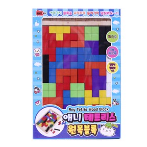 애니 테트리스 원목 블록, 1개, 40피스, 40피스