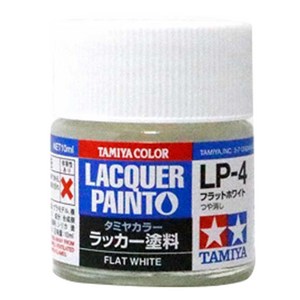 타미야 칼라 프라모델 락카 도료 LP4 6p, 100ml, 플랫 화이트