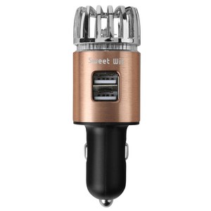 스위트위트 2in1 차량용 시거잭 공기청정기, SWCAP01, ROSEGOLD