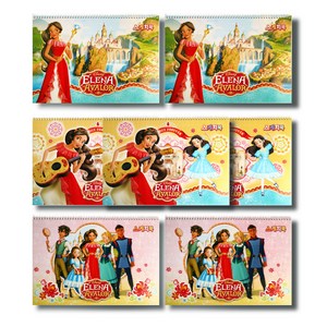 금홍팬시 아발로 왕국의 엘레나 스케치북 랜덤 발송 7p, 350 x 250 mm, 14매