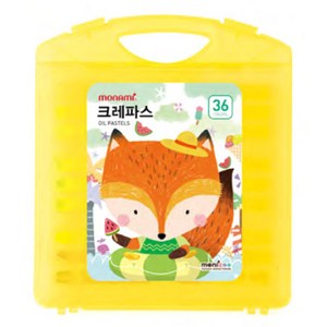 모나미 모니주 크레파스 중성, 36색, 1개