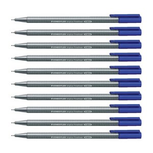 스테들러 트리플러스 화인라이너 334 수성펜 0.3mm, 3, 10개