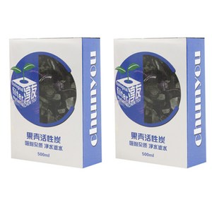 천우 활성탄 여과재, 500ml, 2개