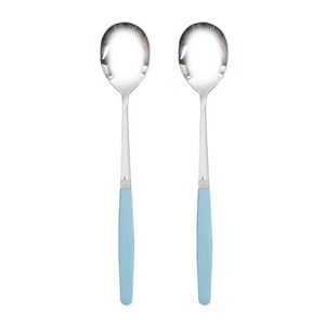 라온누리 픽미 컬러 베이직 성인 숟가락, 블루, 단품, 2개