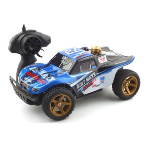 헥사 레프리카 2.4GHz 1/18 2WD Sand Devil SX 트러기 RC카 HEX990302BL 무선조종, 혼합 색상, 1개