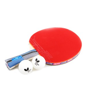 버터플라이 쉐이크핸드 탁구 라켓 + 공 2p, TIMO BOLL 1000, 1개