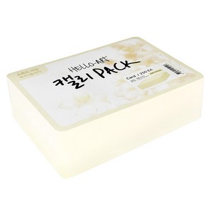 종이문화 헬로우아트캘리팩 스므스 카드, 20 크림, 250매입
