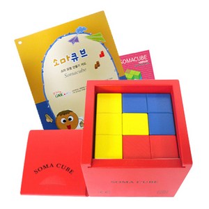 가베가족 빨간통 칼라소마큐브 활동세트, 1개, 빨, 주, 노, 초, 파, 보, 갈색