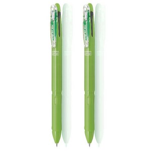 제브라 클립온 슬림 소프트 3C 3색펜 0.7mm, 라이트그린, 2개