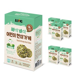 엘빈즈 바삭바삭 어린이 현미가케 푸른마을, 클로렐라 + 양배추 + 시금치 + 브로콜리, 28g, 6세트