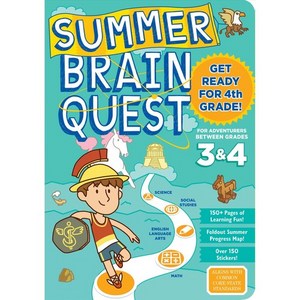 Summer Brain Quest : Between Grades 3 & 4 Paperback, Workman Publishing