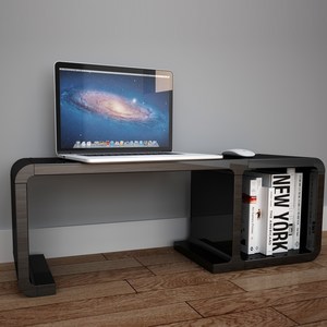 큐빅스 2 노트북 테이블2 B, 블랙