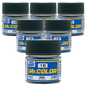 GSI 프라모델 도료 C-016 6개입, 016 IJA GREEN 반광, 10ml