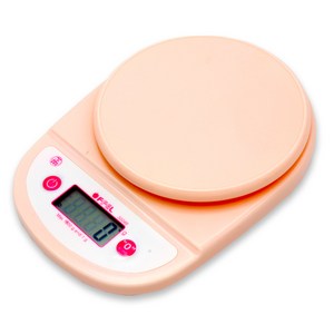 오펠 1g단위 주방저울, 1kg, 베이비핑크, OF-3004B