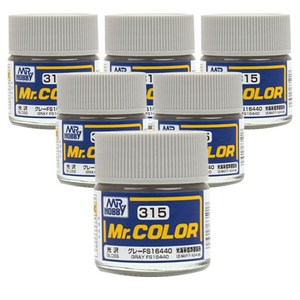 GSI 유광 프라모델 도료 C-315 6p, 315 GRAY