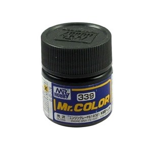 GSI Mr COLOR 군제 프라모델 락카 병 유광 6p, 339 ENGINE GRAY, 10ml, 1개