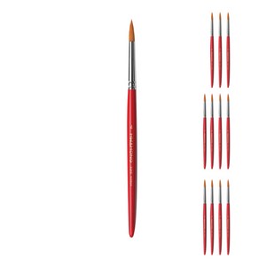 화홍 세필붓 320R, 4호, 12개