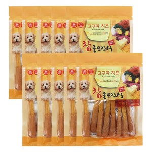 참좋은간식 고구마치즈 강아지간식, 치킨샌드위치, 100g, 10개