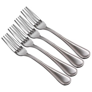 카운테스마라 카운테즈 패턴 테이블 포크, 실버, 4개